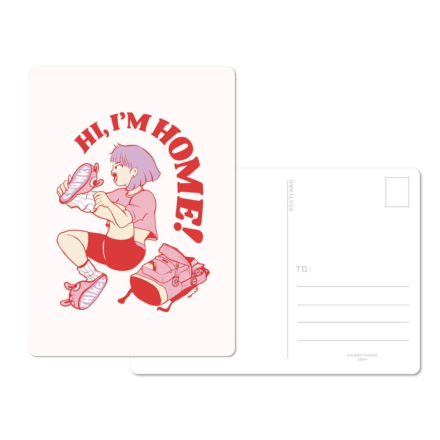 Hi, I’m Home Postcard