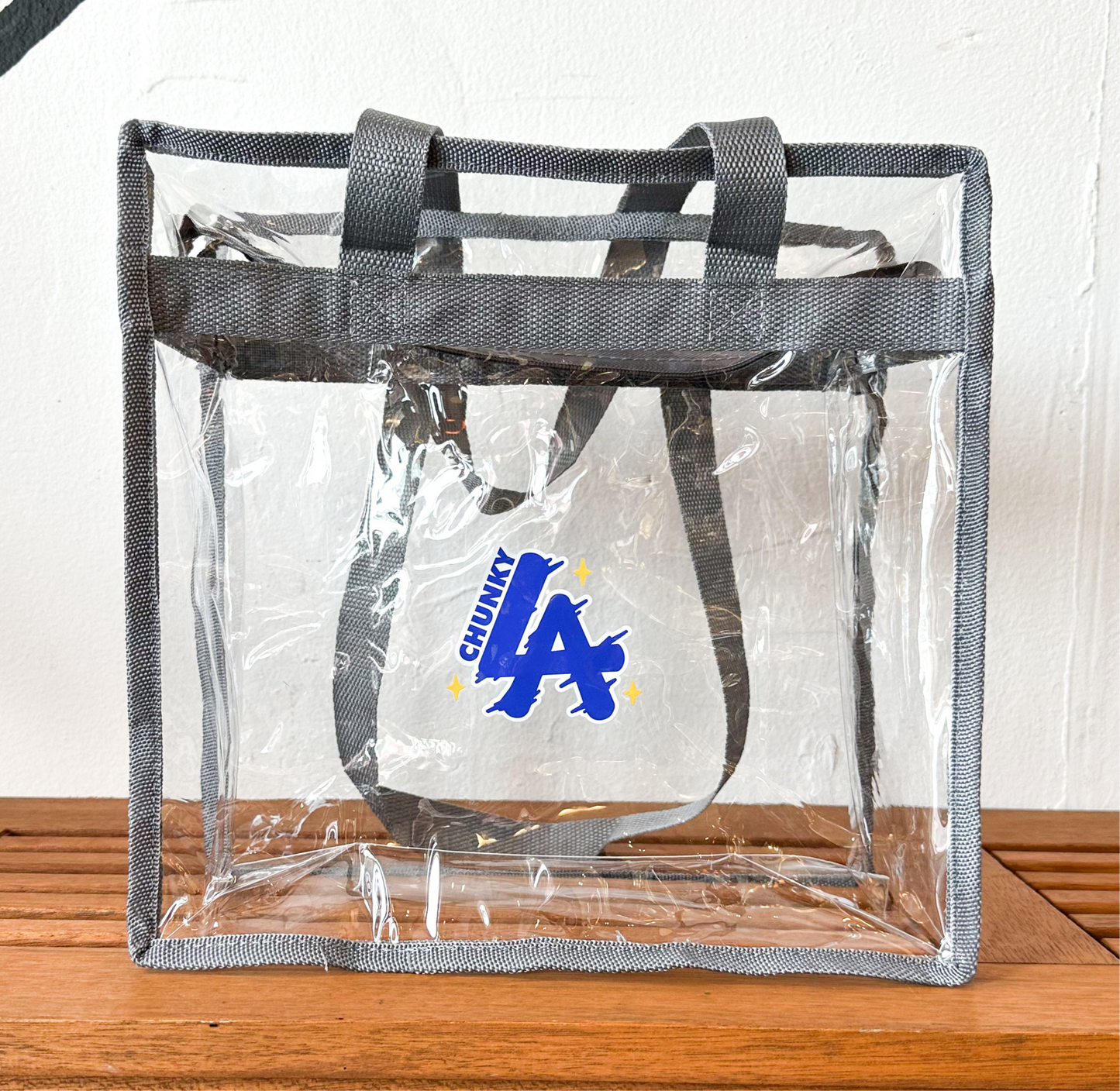 Chunkytani Gray Stadium Zipper Bag