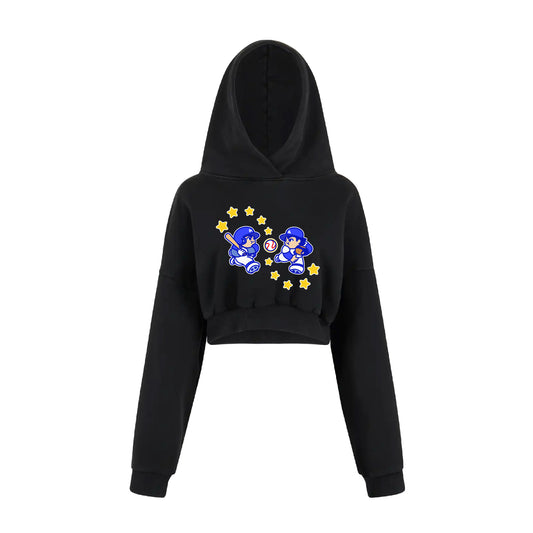 Chunkytani 2 Infinity Cropped Hoodie - Black