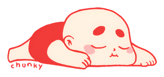 Chunky Baby Sleeping Sticker