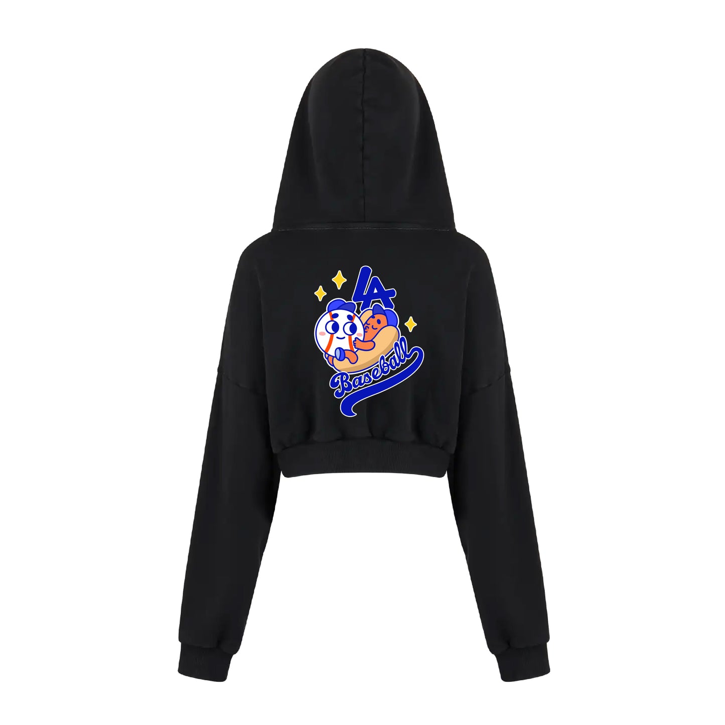 Chunkytani Meatball Cropped Hoodie - Black