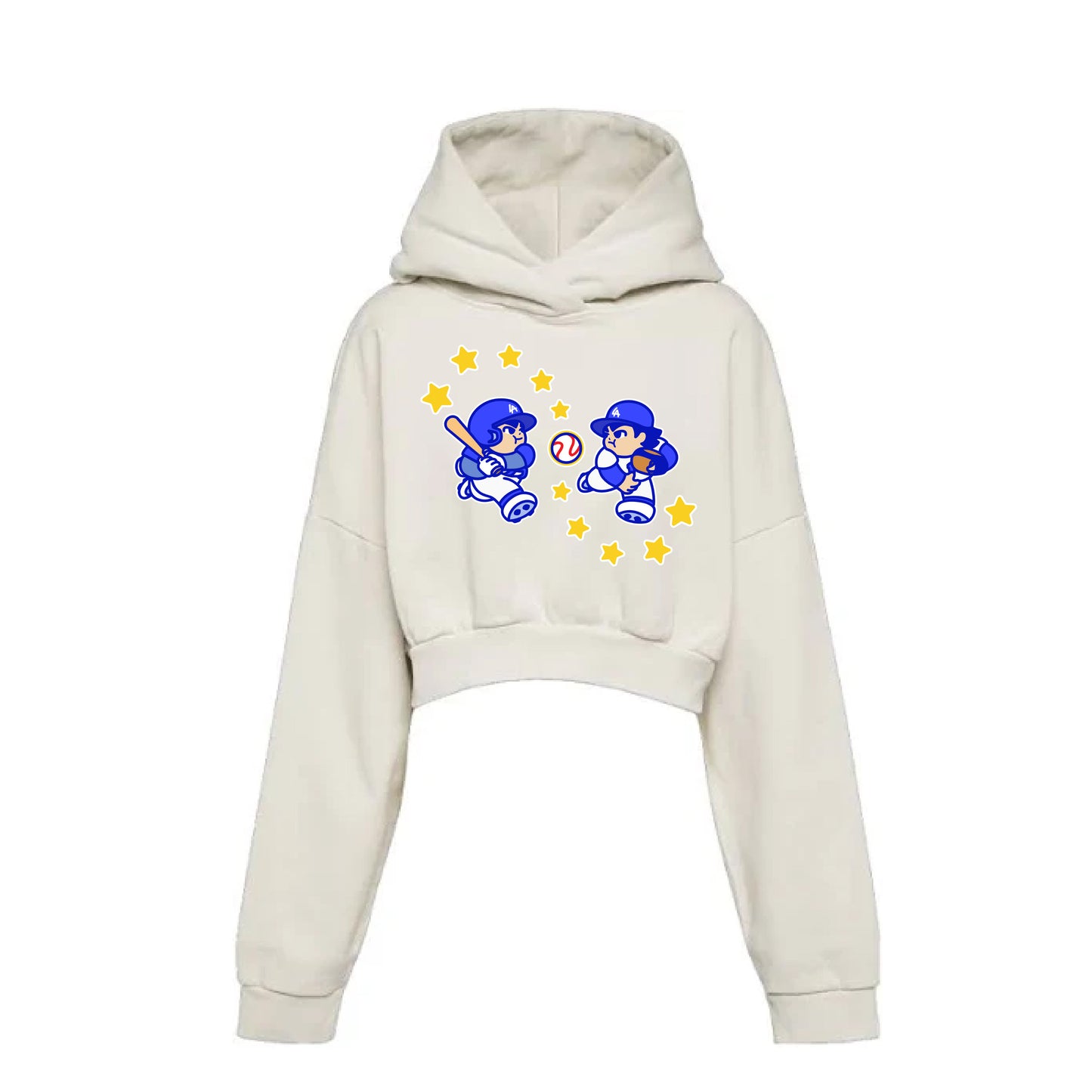 Chunkytani 2 Infinity Cropped Hoodie - Cream