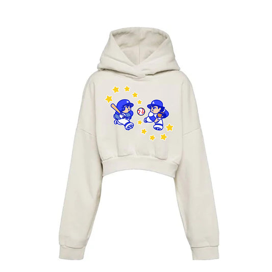 Chunkytani 2 Infinity Cropped Hoodie - Cream