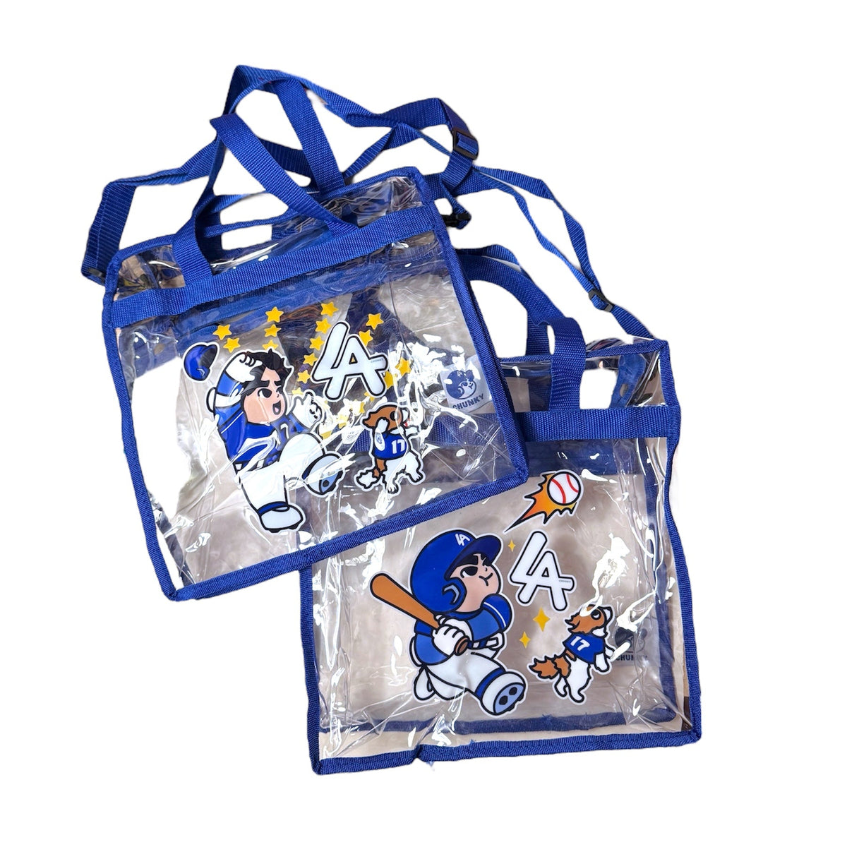 Chunkytani Blue Stadium Bag with Pocket