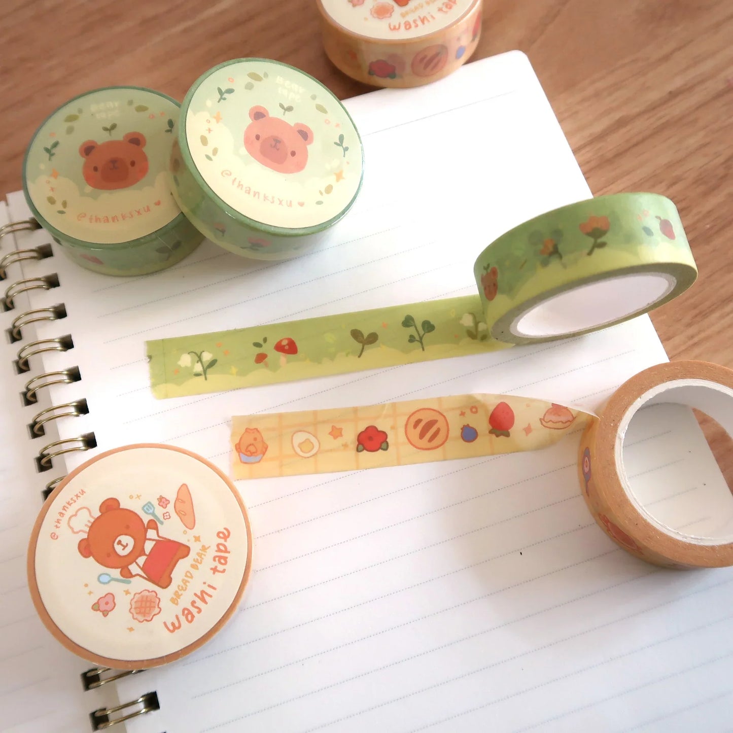 Bread Bear Washi Tape