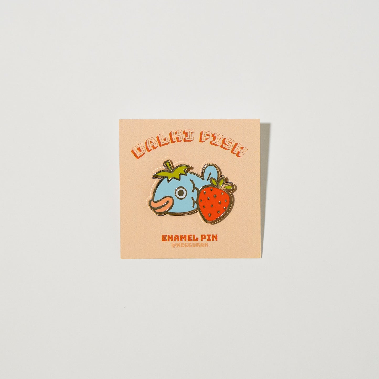 Strawberry Fish Enamel Pin