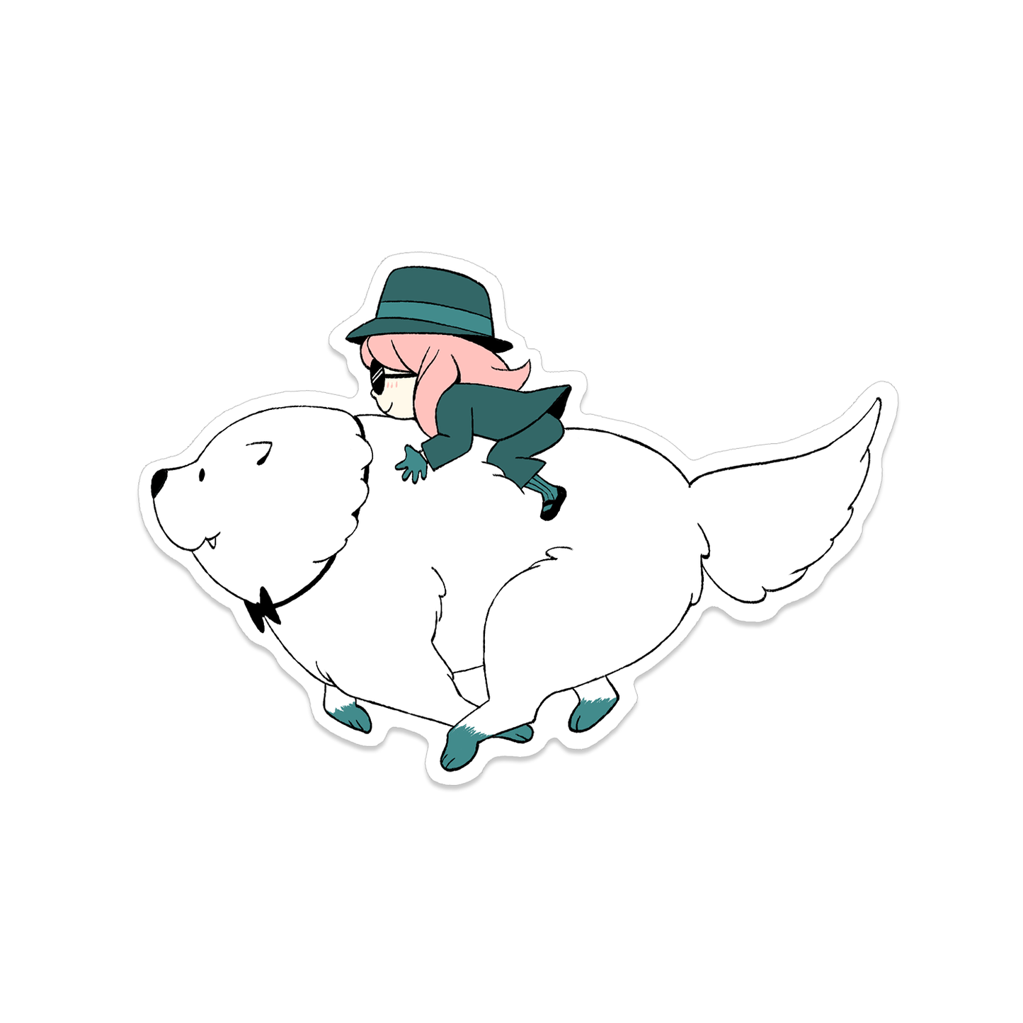 Anya and Bond Sticker