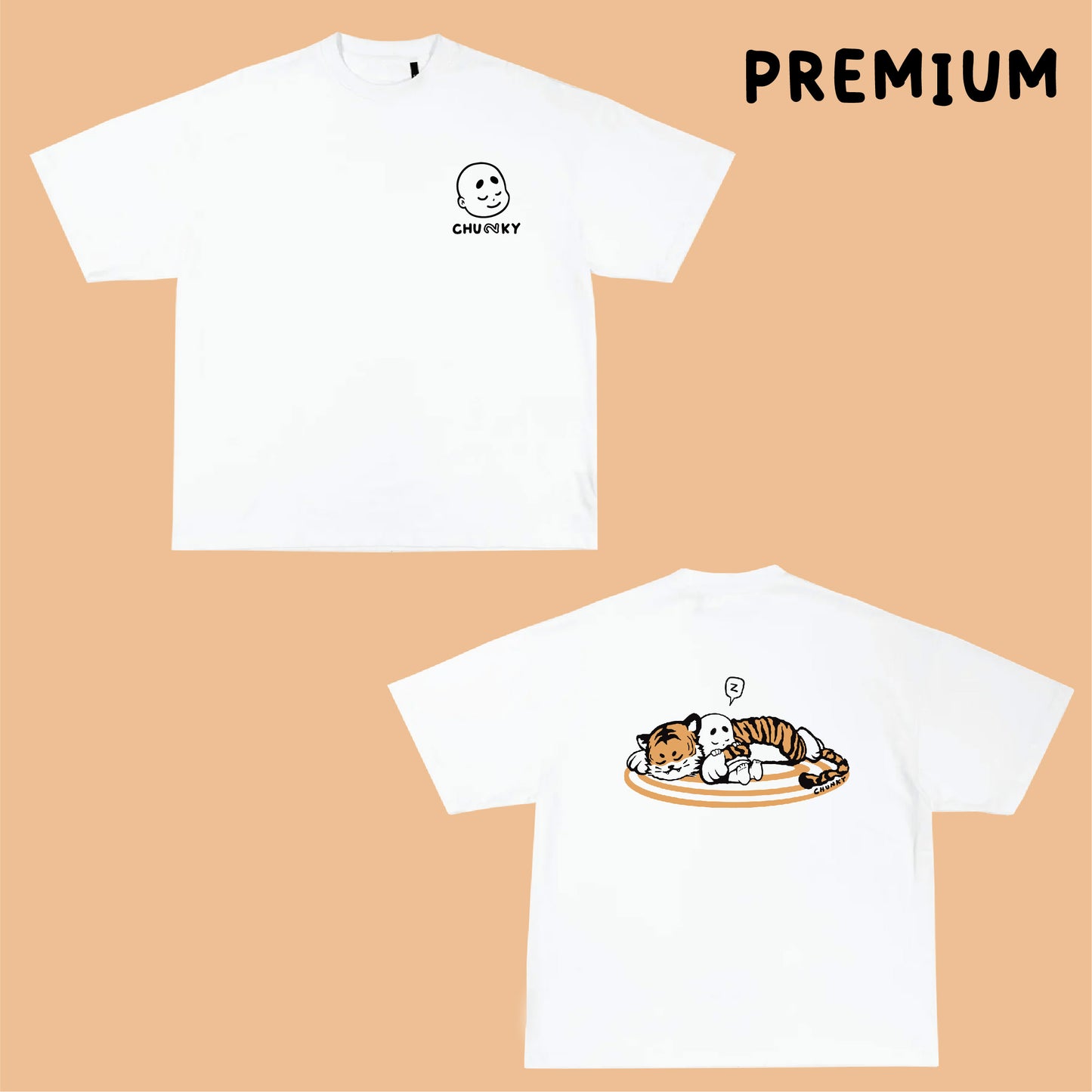 Sleeping Tiger T-Shirt - White