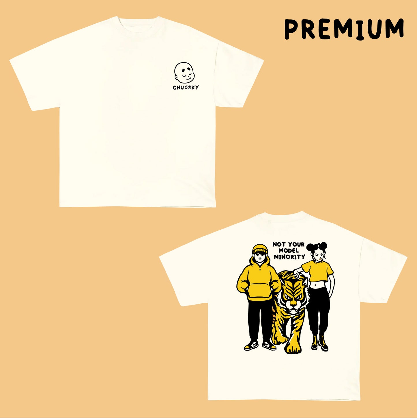 Not Your Model Minority T-Shirt - Cream