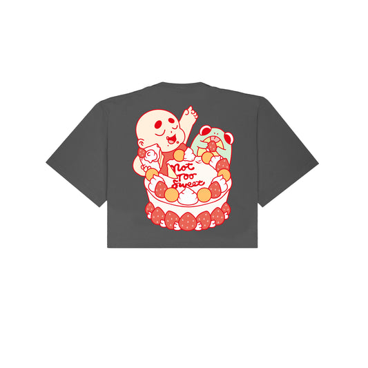 Not Too Sweet v2 Cropped T-Shirt - Shadow