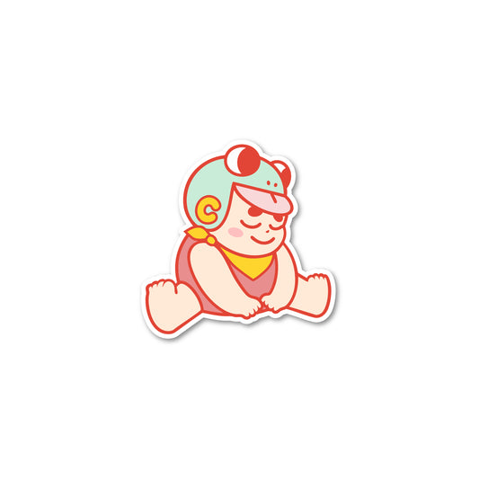 Chunky 4-Year Anniversary Sitting Baby Sticker