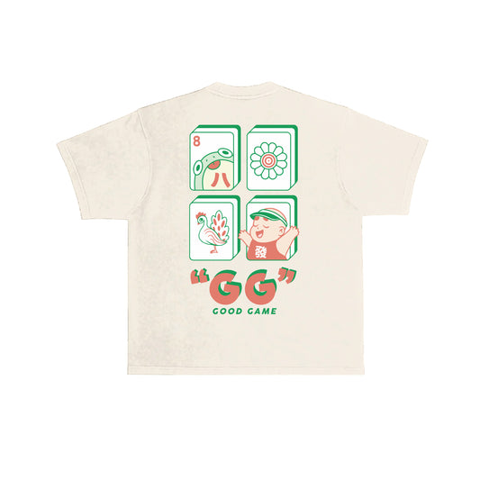 Chunky Mahjong 4-Year Anniversary T-Shirt - Cream