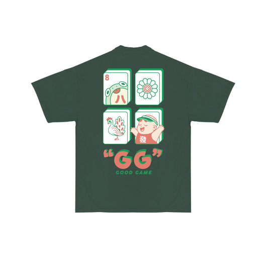 Chunky Mahjong 4-Year Anniversary T-Shirt - Green
