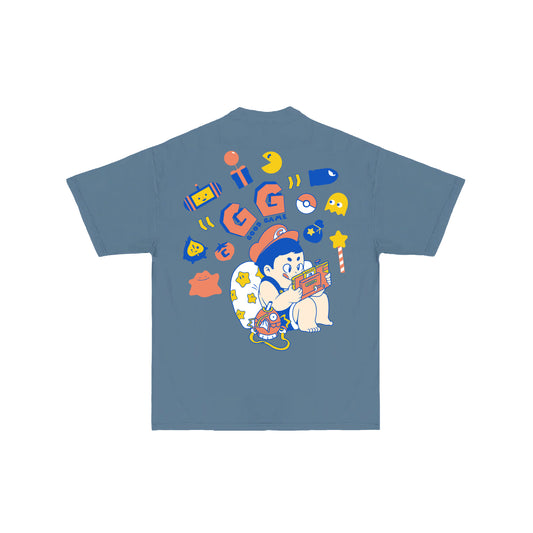 Chunky Good Game 4-Year Anniversary T-Shirt - Denim Blue