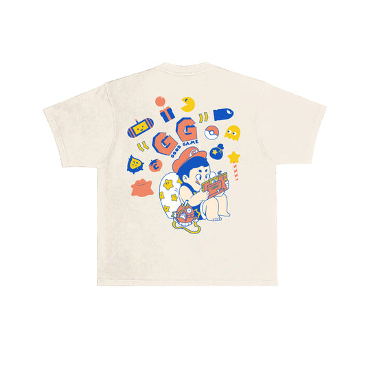 Chunky Good Game 4-Year Anniversary T-Shirt - Cream