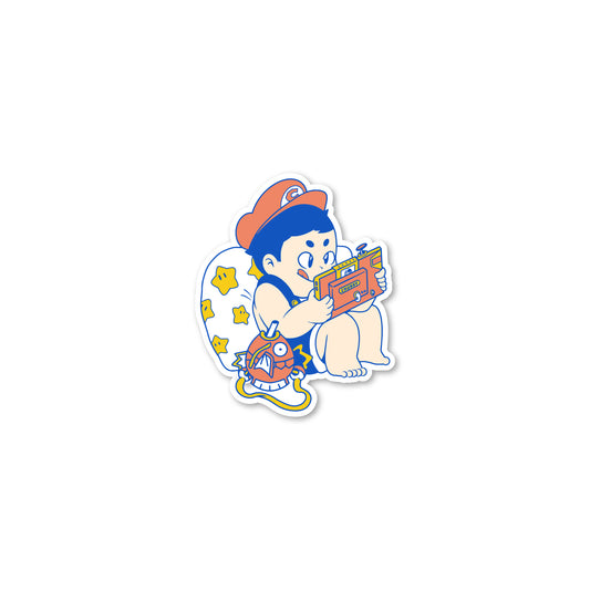 Chunky Good Game Boy Sticker