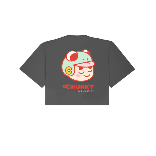 Chunky 4 Year Anniversary Baby Cropped T-Shirt - Shadow