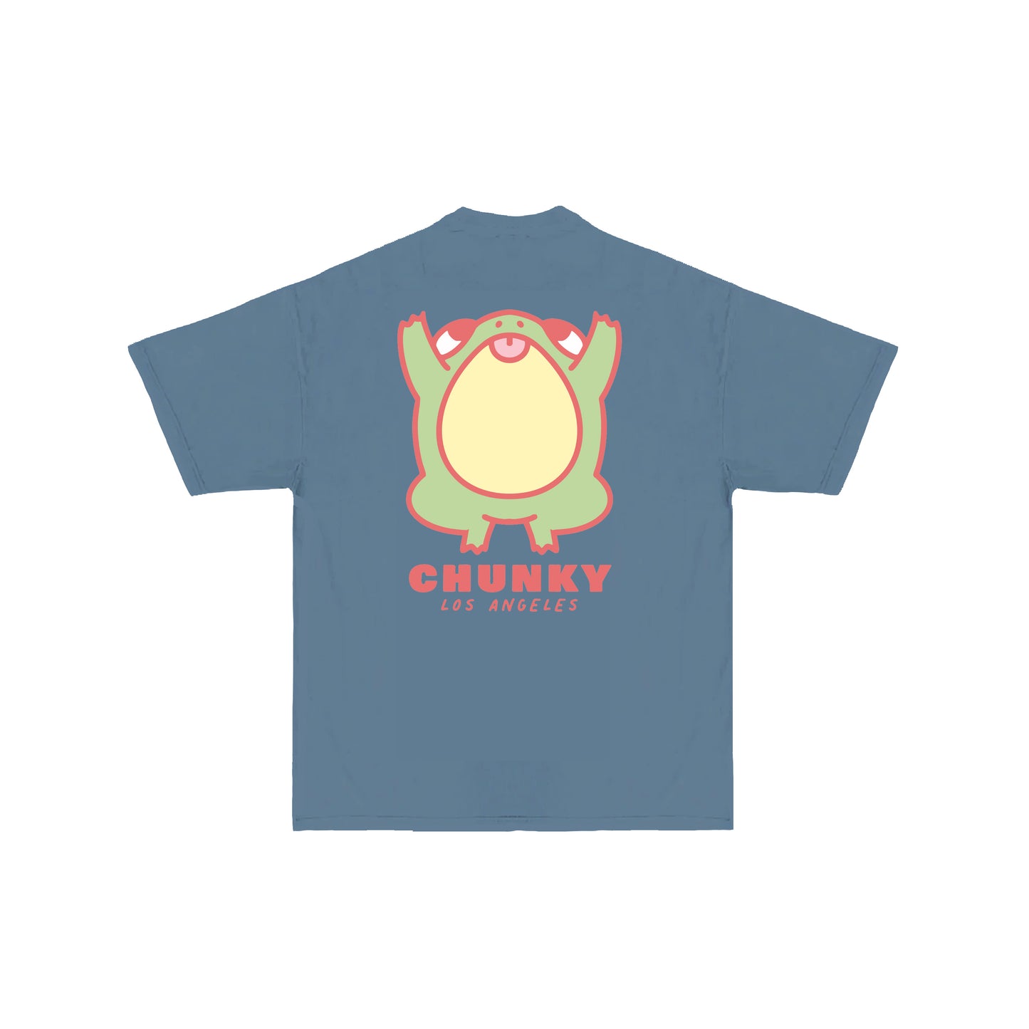 Chunky Jumping Frog v2 T-Shirt - Denim Blue