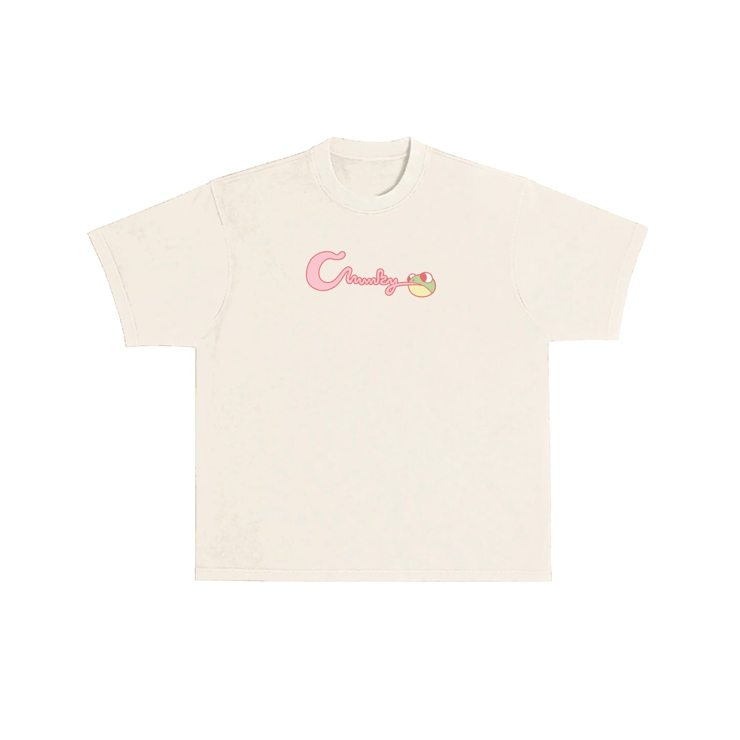 Chunky Smushed Frog T-Shirt - Cream