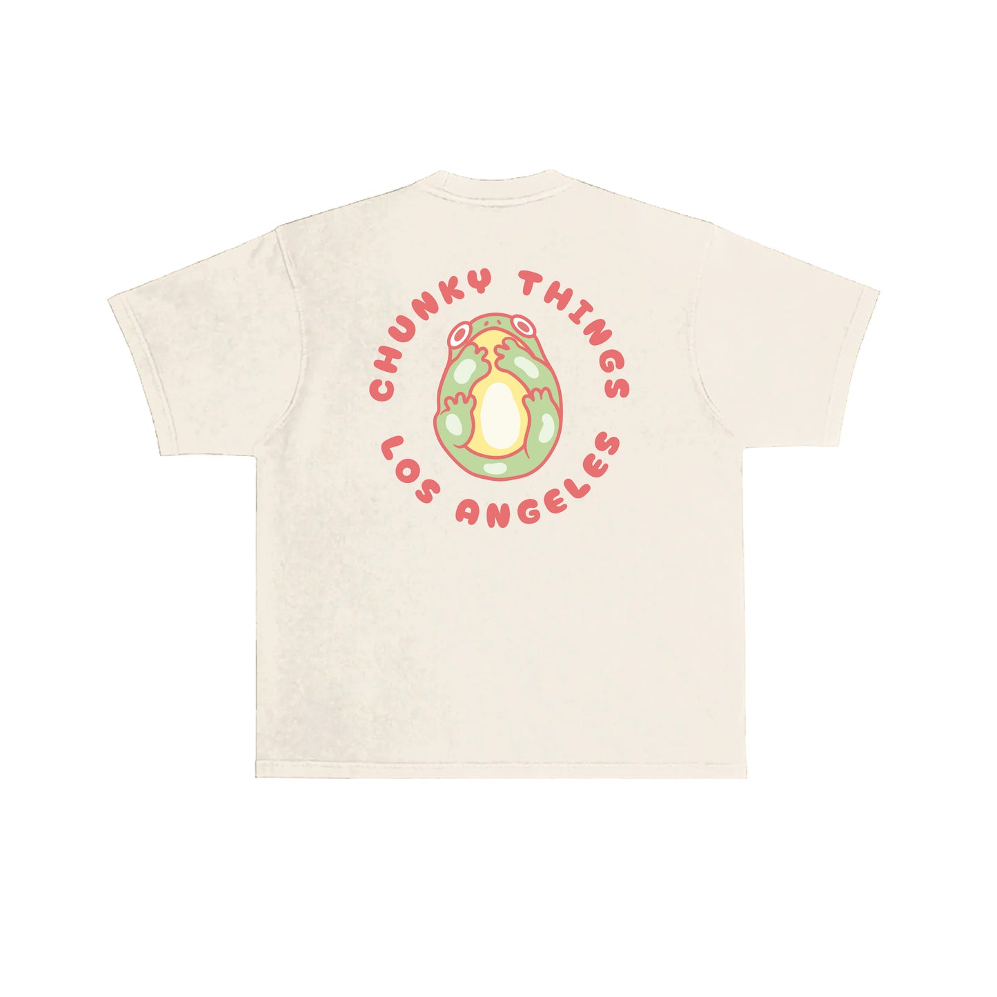 Chunky Smushed Frog T-Shirt - Cream