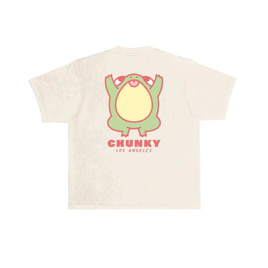 Chunky Jumping Frog v2 T-Shirt - Cream