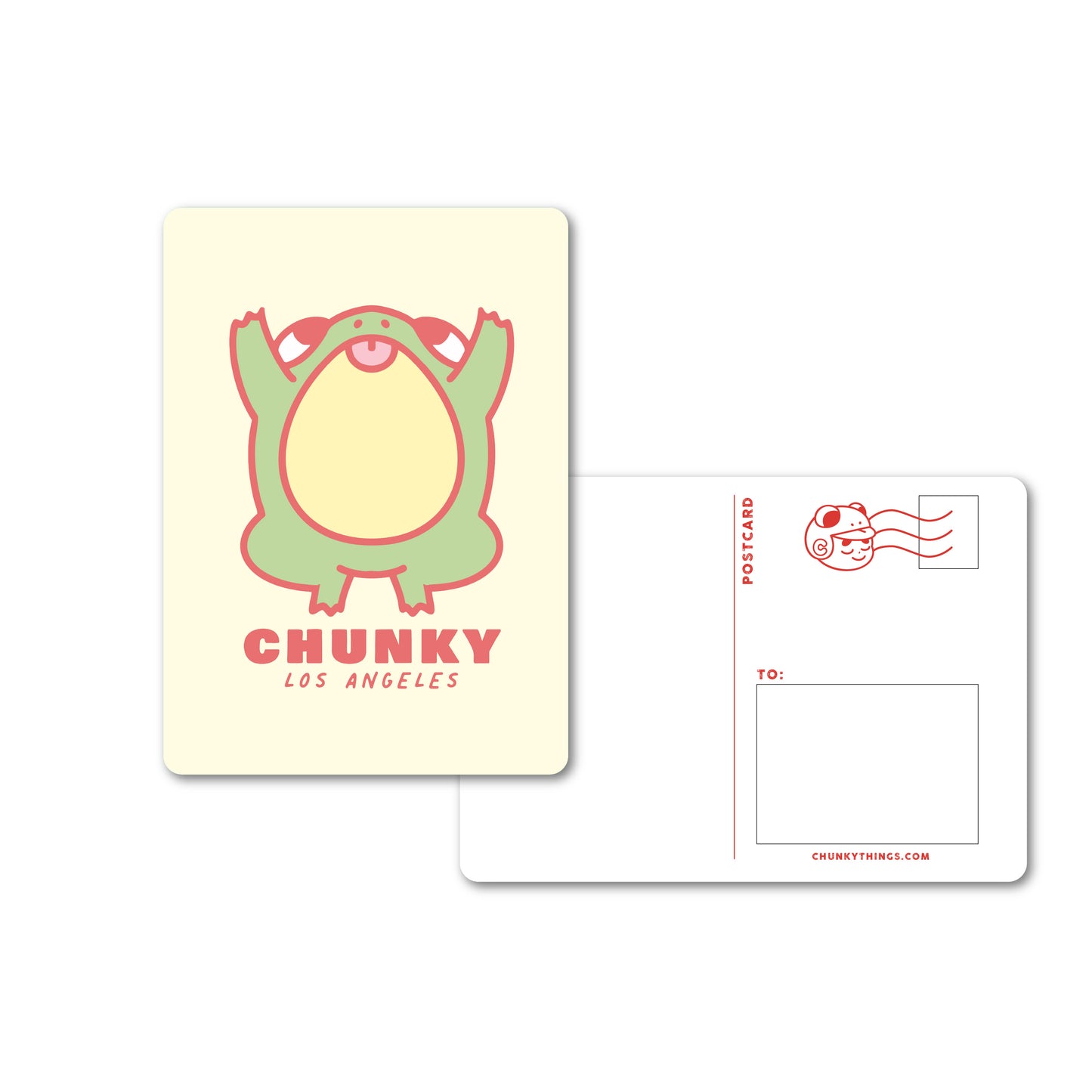 Chunky Jumping Frog Postcard