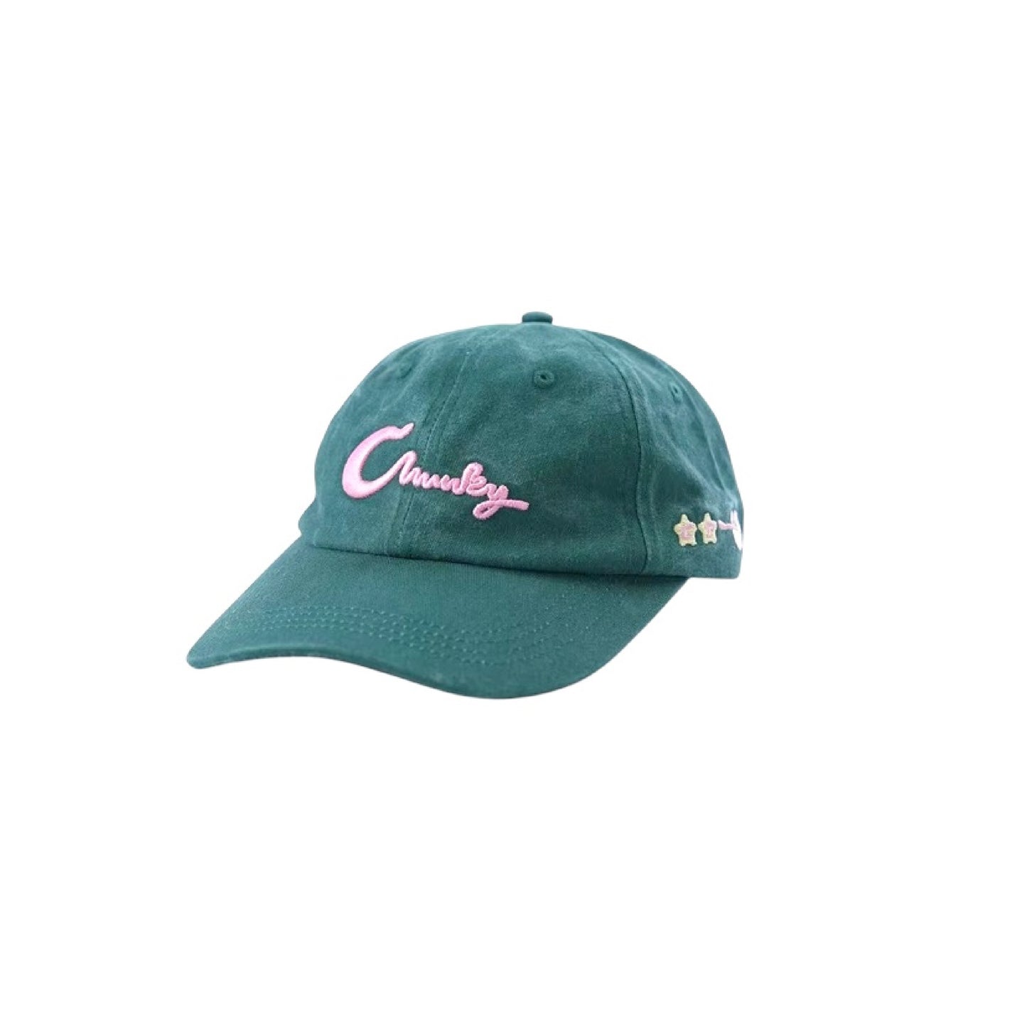 Chunky Frog Tongue Vintage Wash Green Dad Hat
