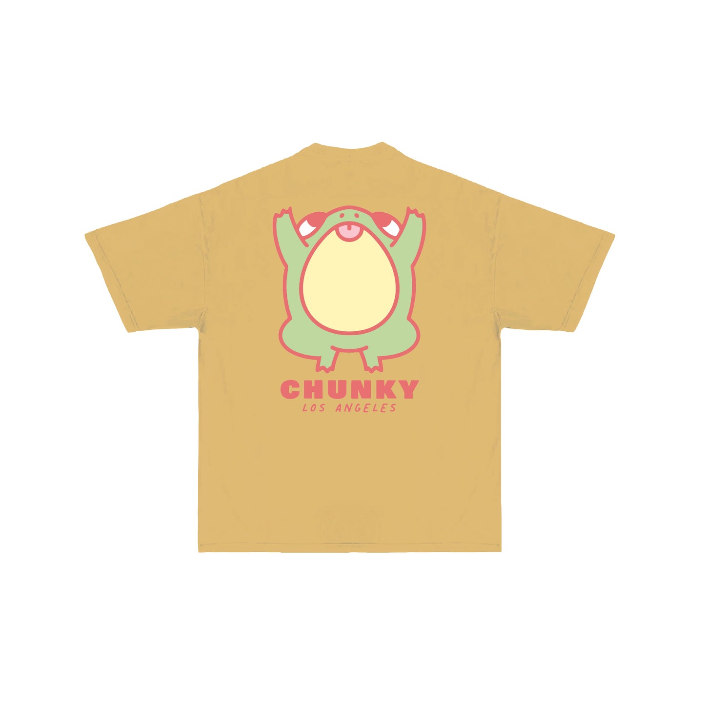 Chunky Jumping Frog v2 T-Shirt - Mustard