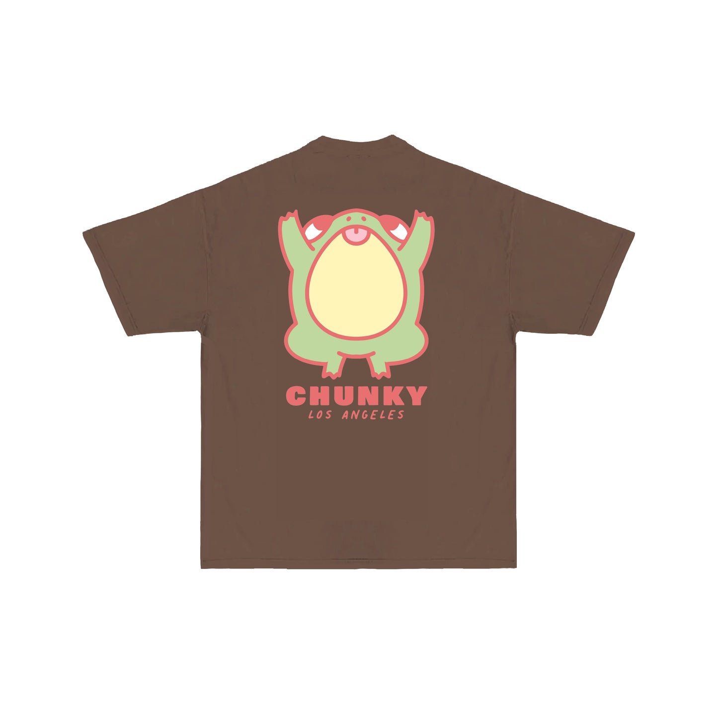 Chunky Jumping Frog v2 T-Shirt - Mocha
