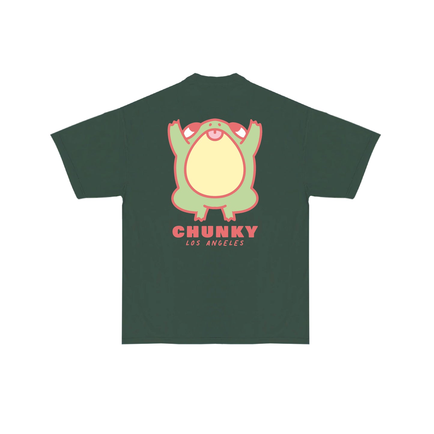 Chunky Jumping Frog v2 T-Shirt - Moss Green