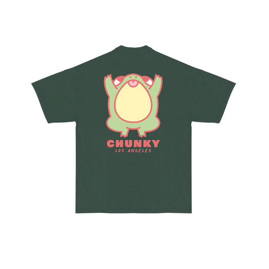 Chunky Jumping Frog v2 T-Shirt - Moss Green