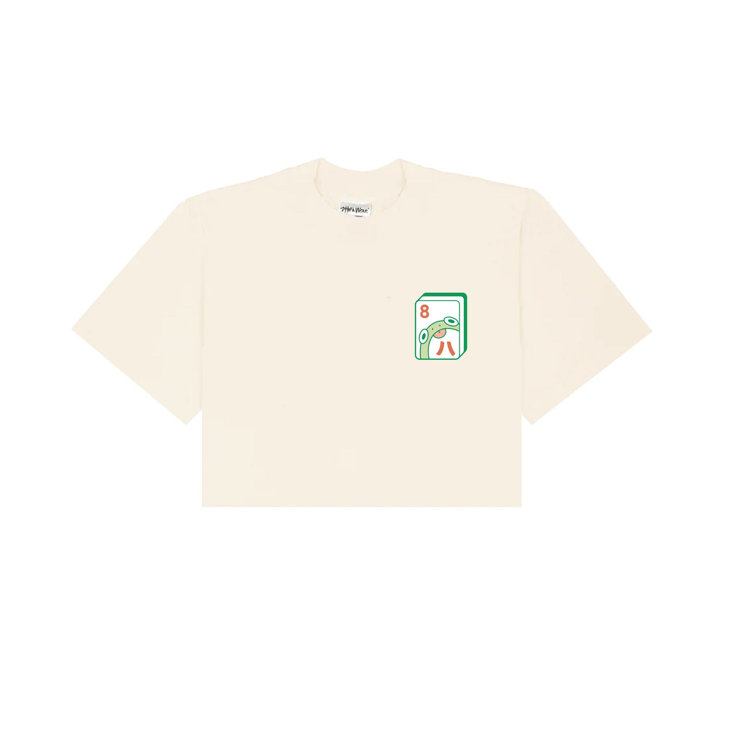 Lucky Everyday Cropped T-Shirt - Cream
