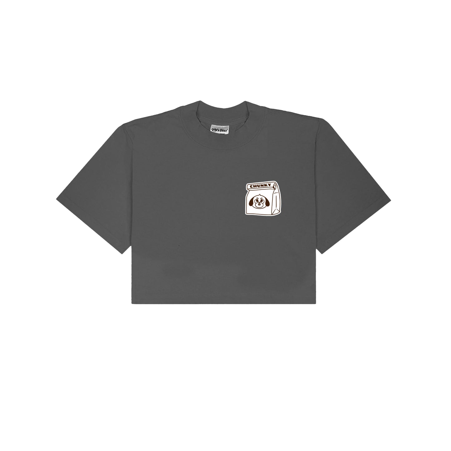 The Doggy Bag Logo Cropped T-Shirt - Shadow