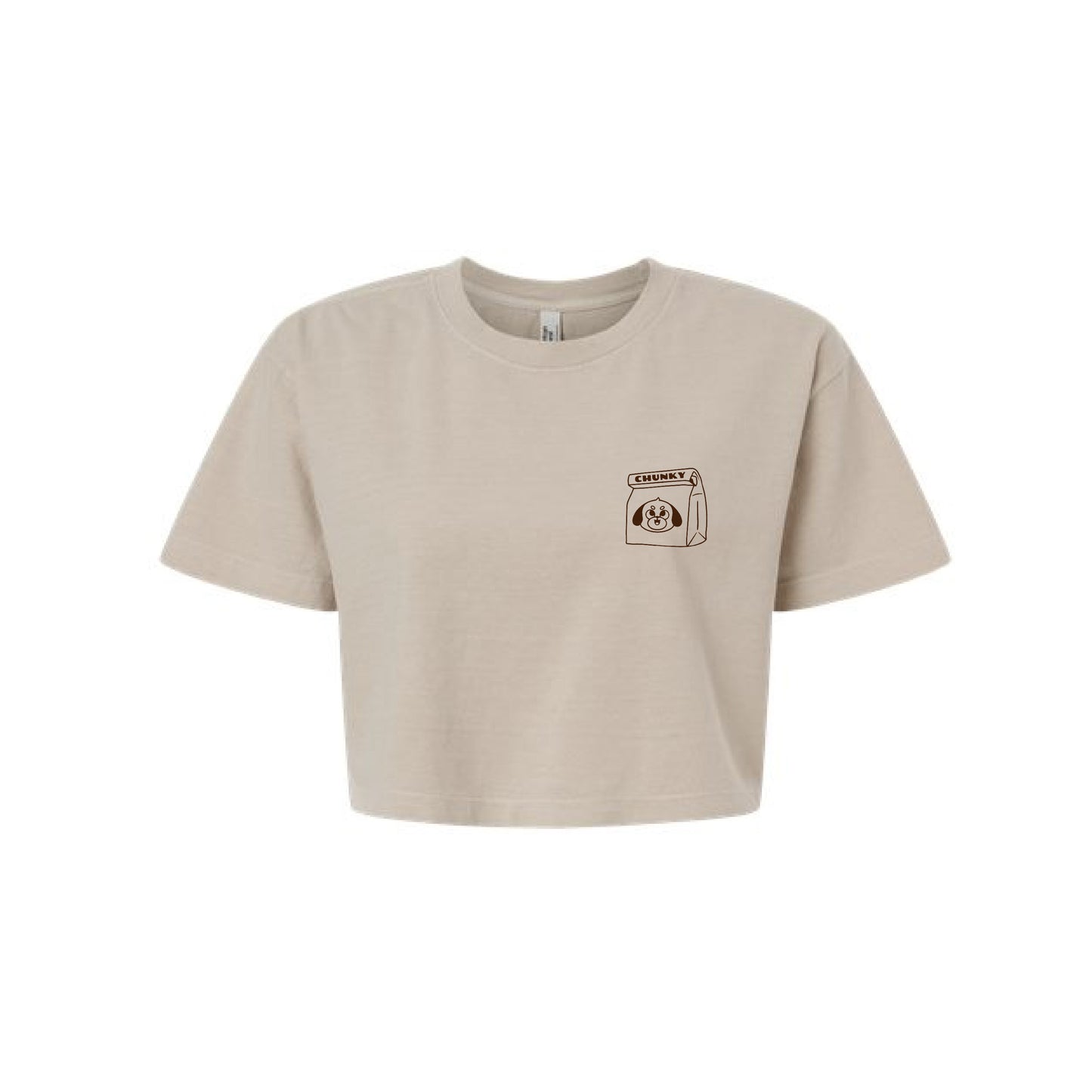 The Doggy Bag Logo Cropped T-Shirt - Light Brown