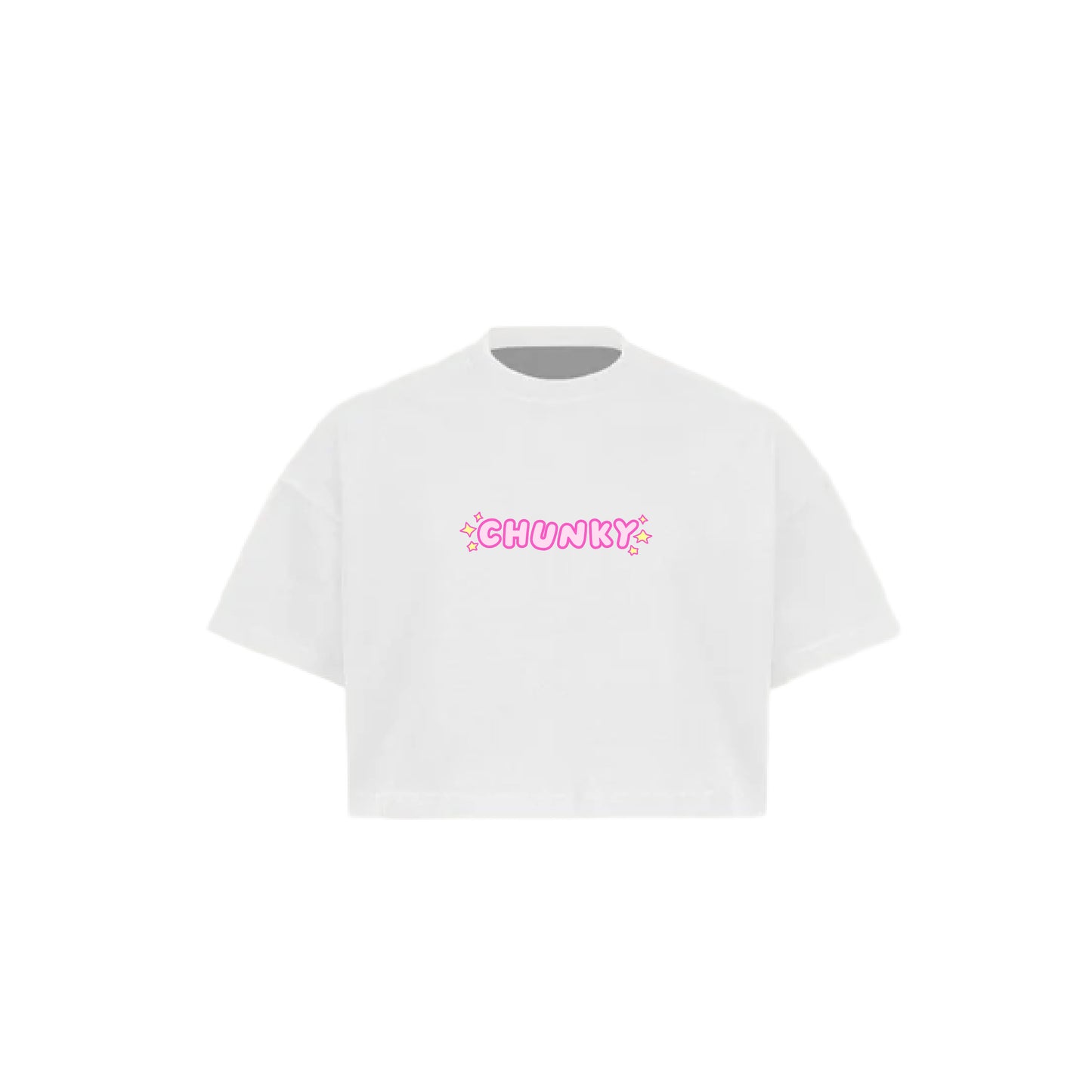 Chunky So Very Fishy Cropped T-Shirt - White