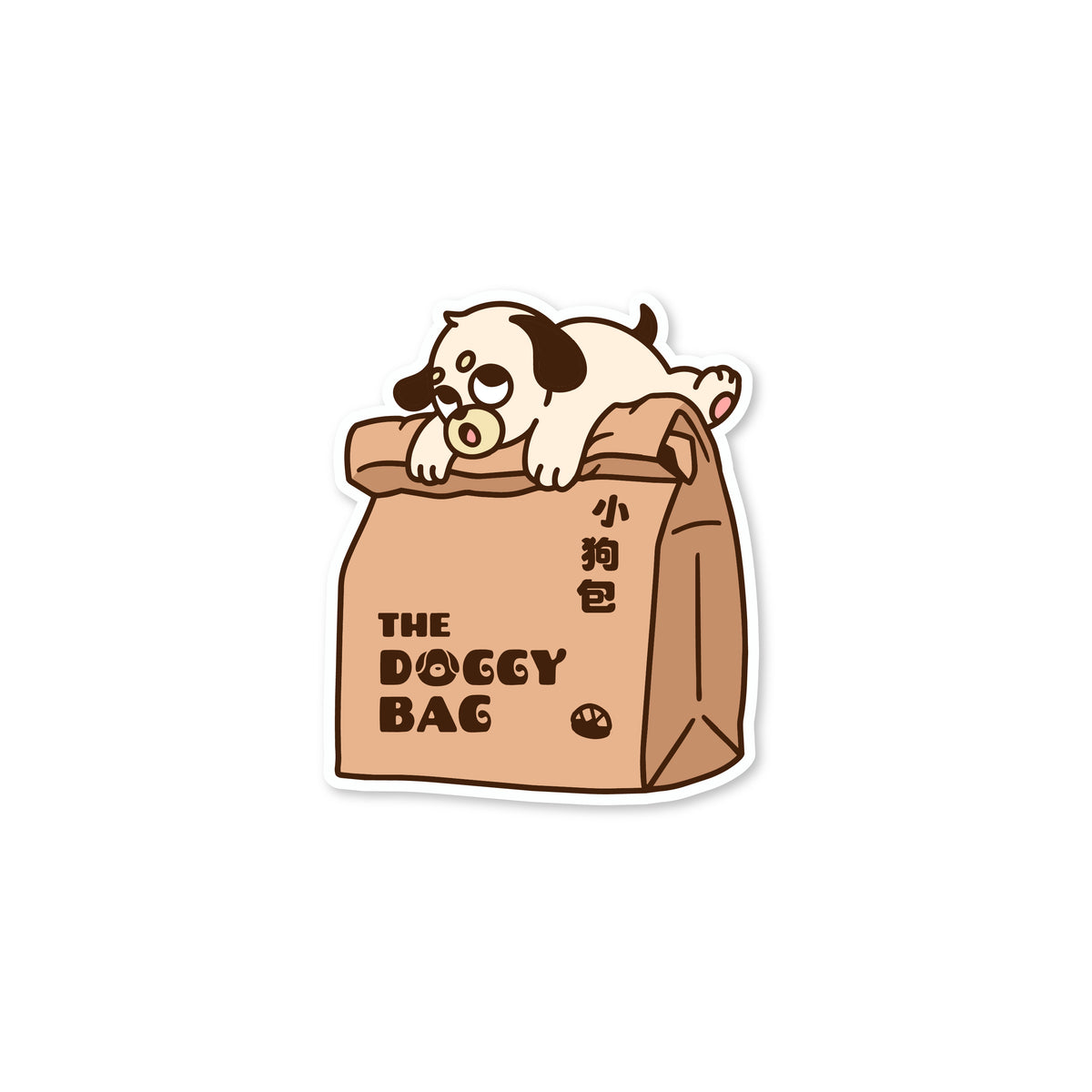 The Doggy Bag Large Logo Sticker