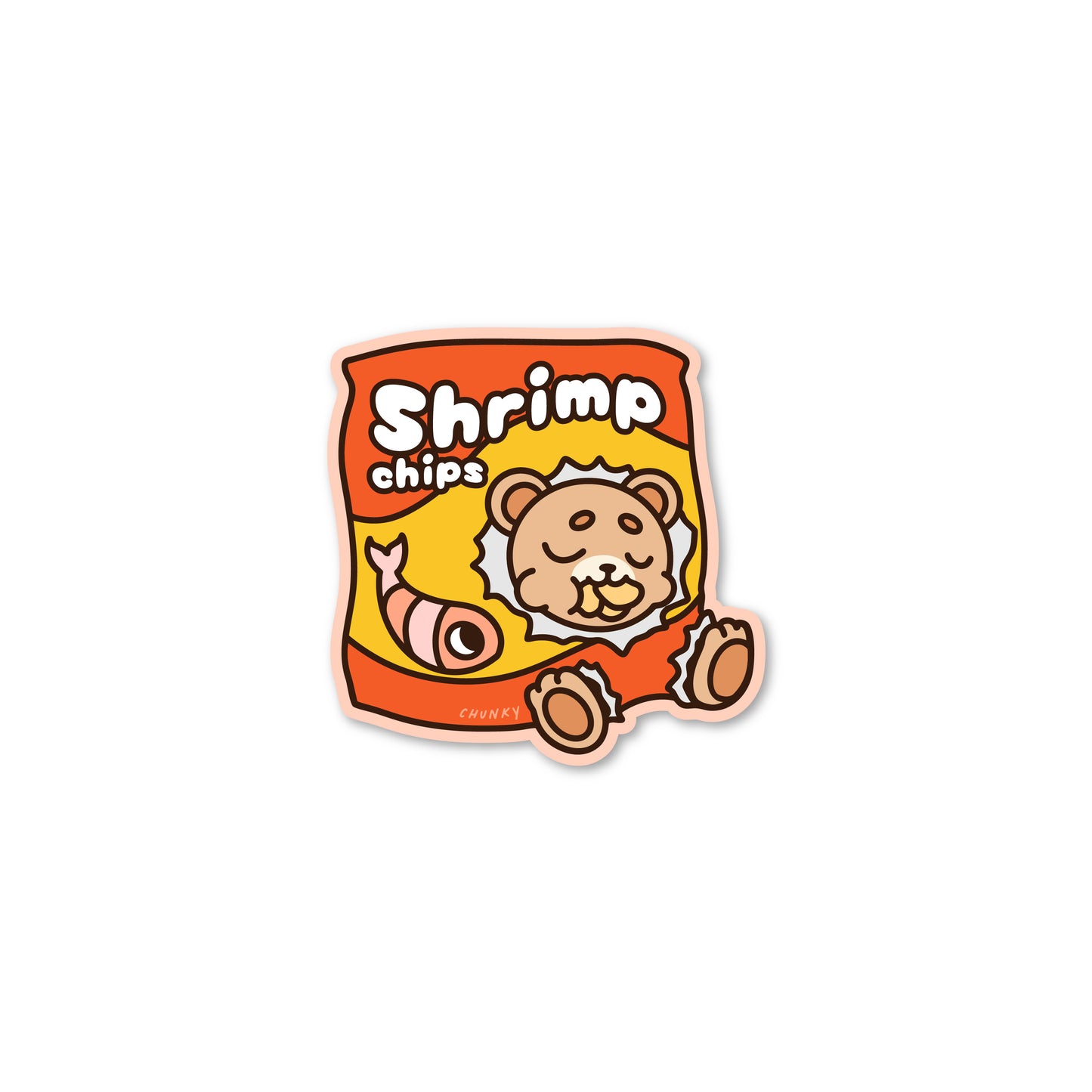 Chunky Chip Bear Sticker