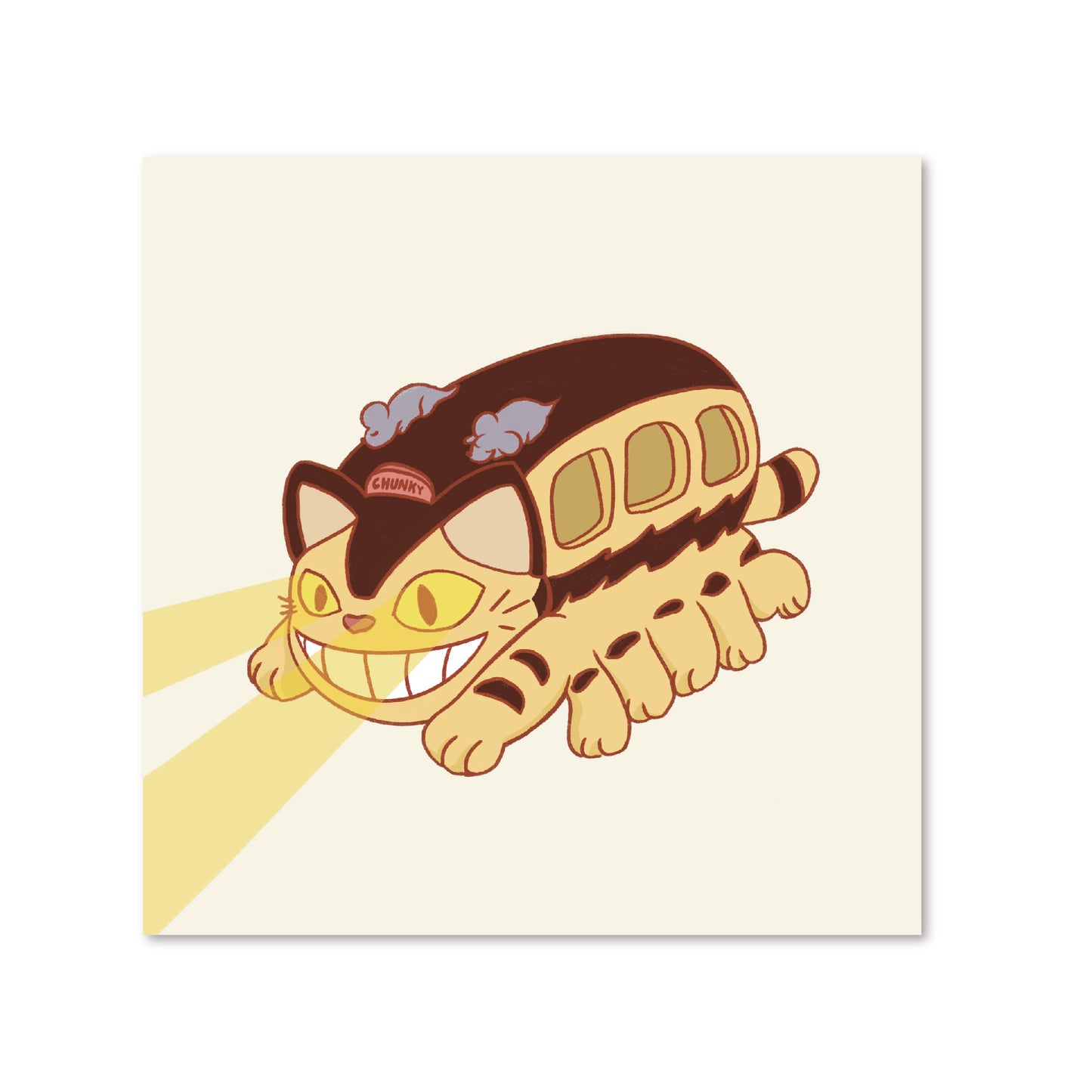 Chunky Catbus Ghibli Print