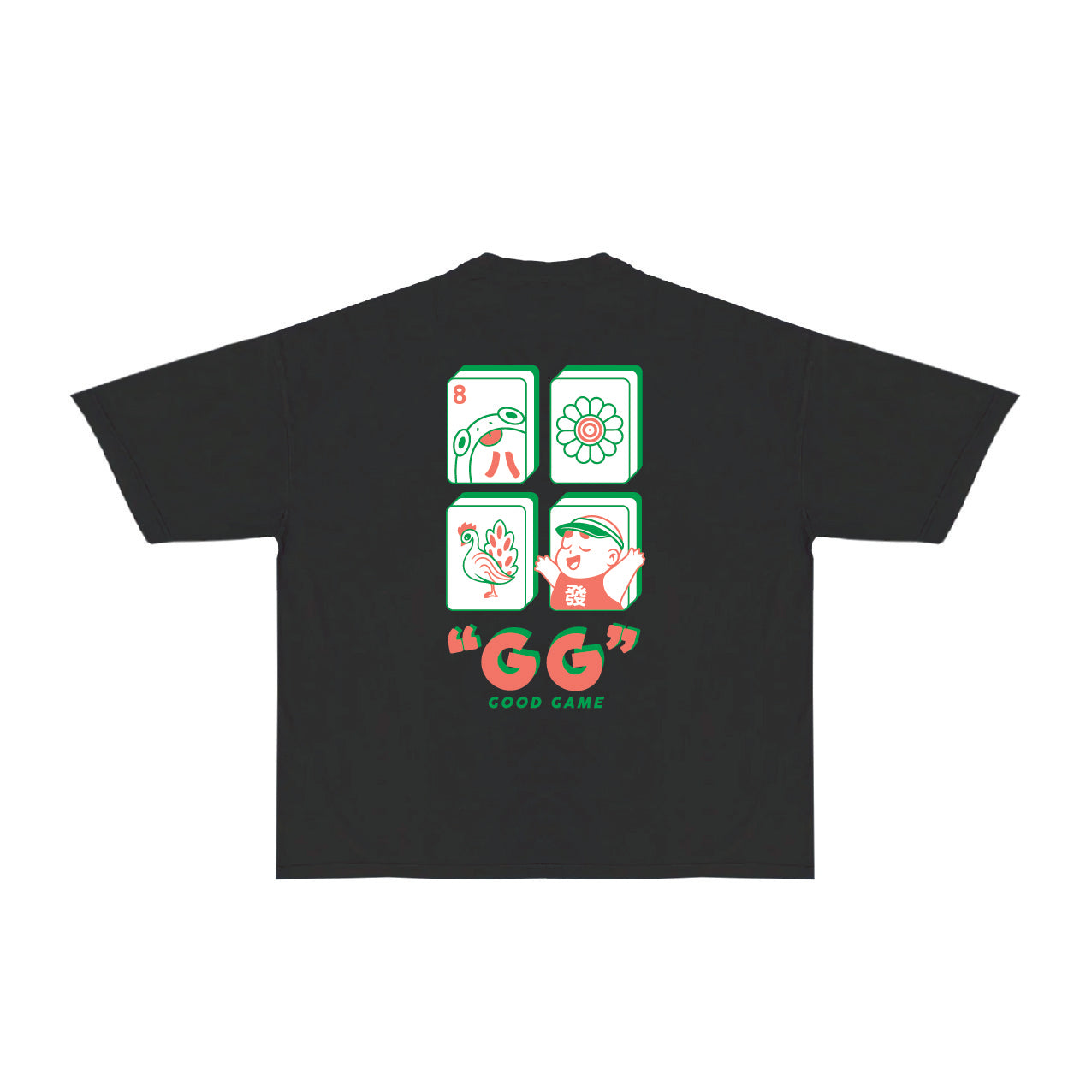 Good Game Mahjong T-Shirt - Black – Chunky