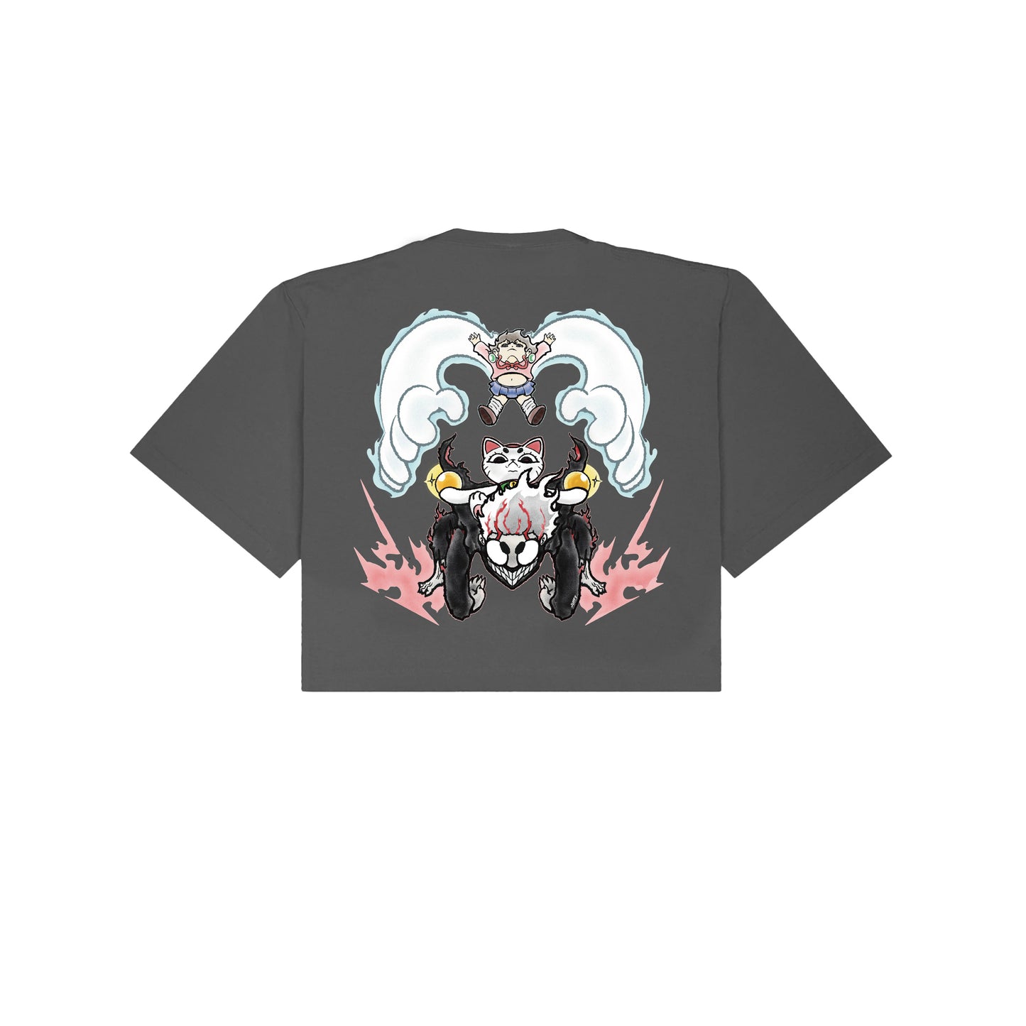 Chunkyween Dandan Cropped T-Shirt - Shadow