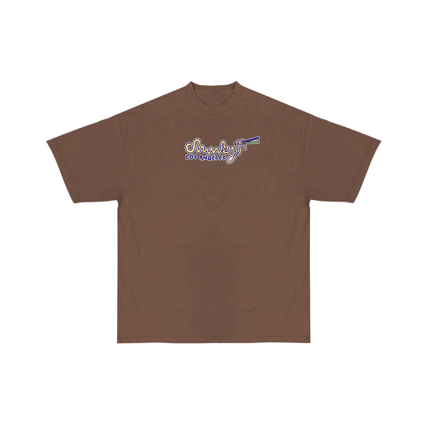 Chunkyween Haunted Noodles T-Shirt - Brown