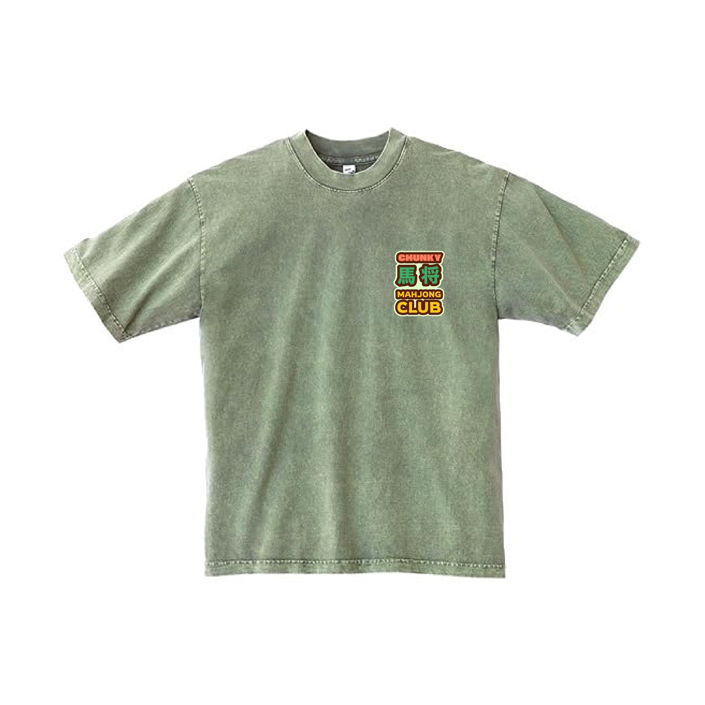 Chunky Ma Jong Mahjong Club T-Shirt - Matcha
