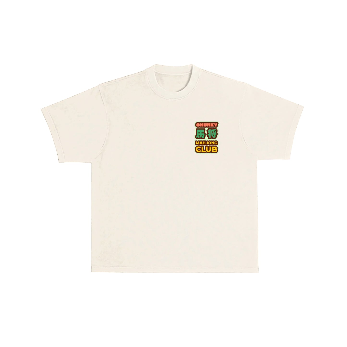 Chunky Ma-Jont Mahjong Club T-Shirt - Cream