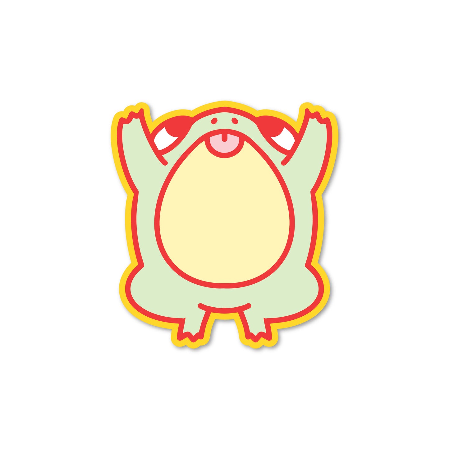 Jumping Frog Sticker