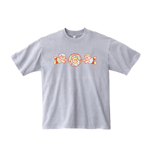 Xero and One to Earth T-Shirt - Rainy Grey