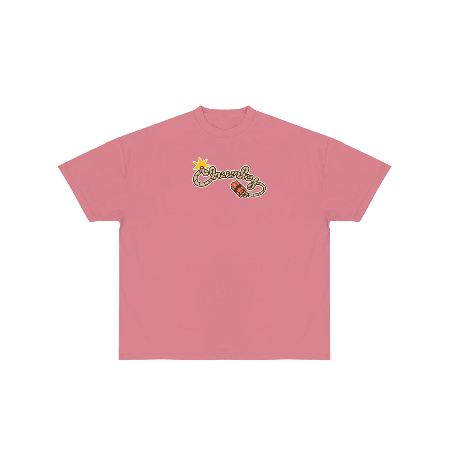 Chunky Lucky Horse Coin T-Shirt - Dusty Red