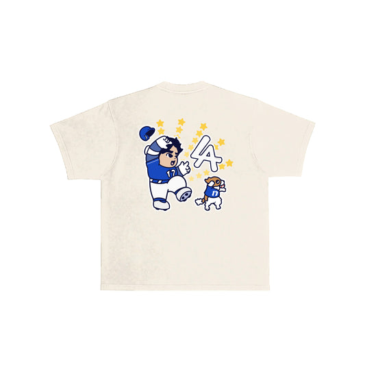 Chunkytani Champion Blue Away T-Shirt - Cream