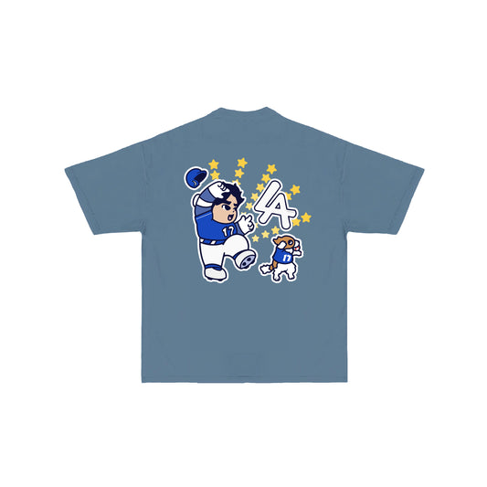 Chunkytani Champion Blue Away T-Shirt - Denim Blue