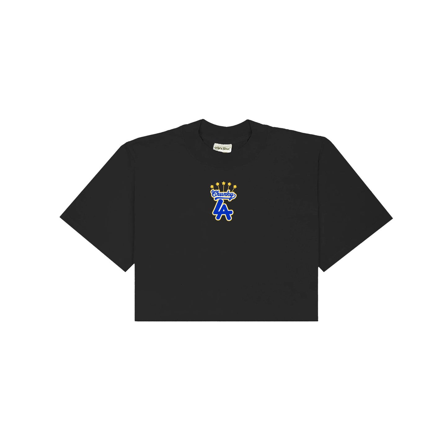 Chunkytani Champion Blue Away Cropped T-Shirt - Black