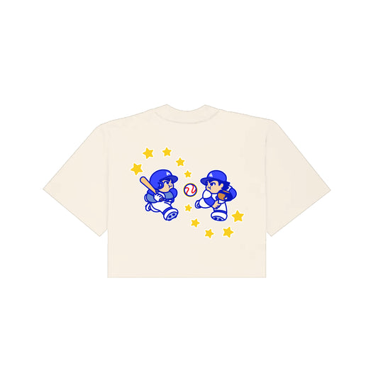 Chunkytani 2 Infinity Cropped T-Shirt - Cream
